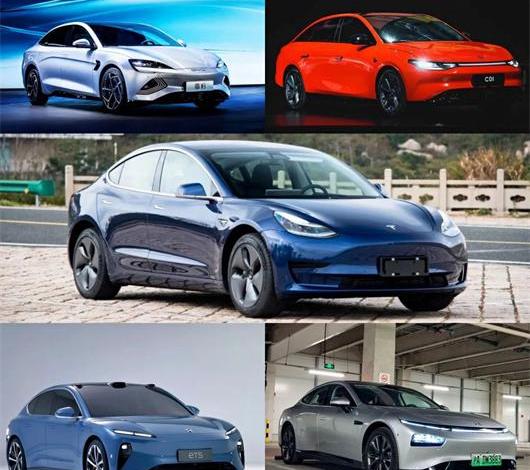 weilai, weilai ET5, Tesla, Model 3, BMW