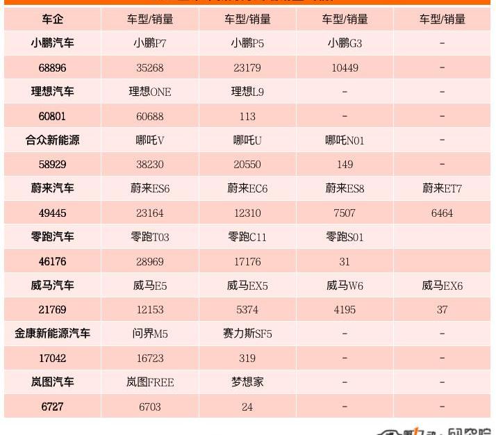 BYD, Chery, Tesla, MINI, Volkswagen
