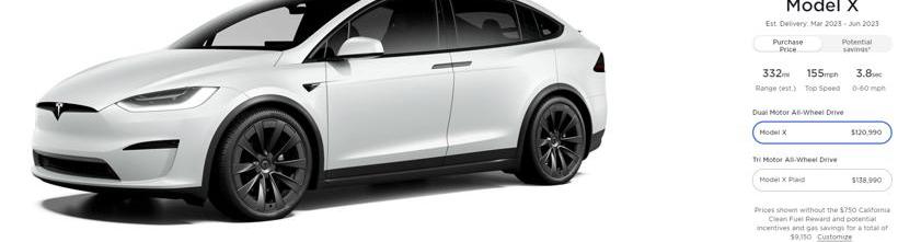 Tesla, model s, model 3, model x, model y