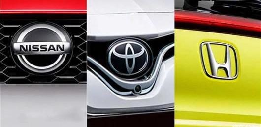 Toyota, Honda, Volkswagen, Nissan, Dongfeng