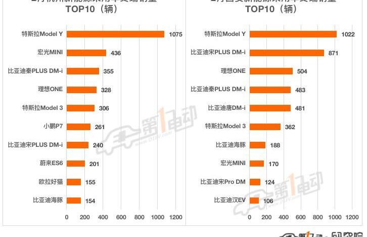 BYD, Tesla, MINI,QQ ice cream, model y