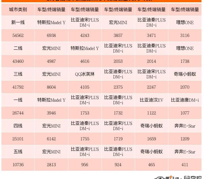 BYD, Tesla, MINI,QQ ice cream, model y