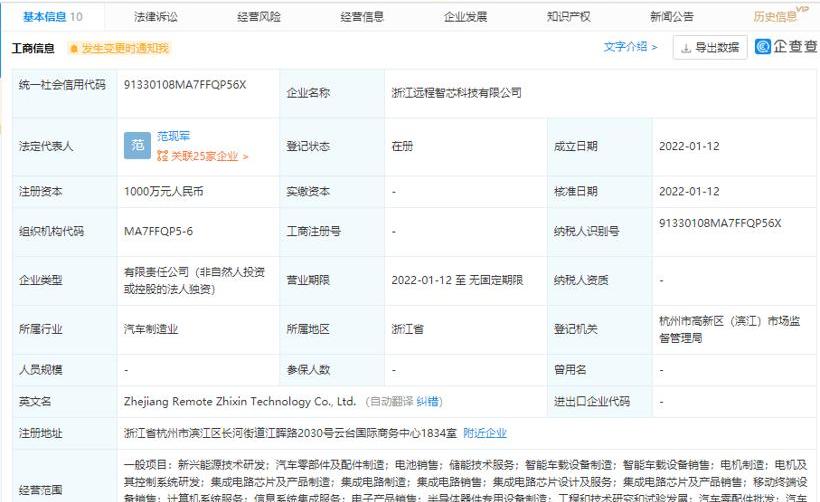 Remote, Geely Automobile