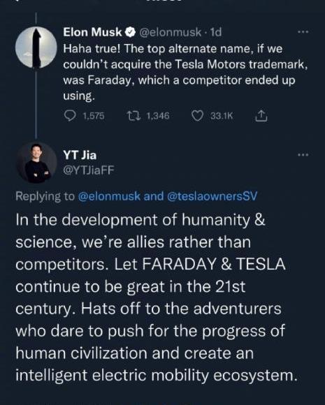 Tesla, Century, FF 91,Faraday Future, Adventurer