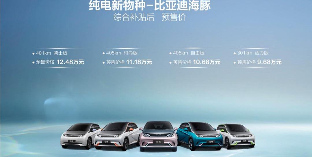 Dolphin, BYD, Euler, Nezha V, Ai 'an