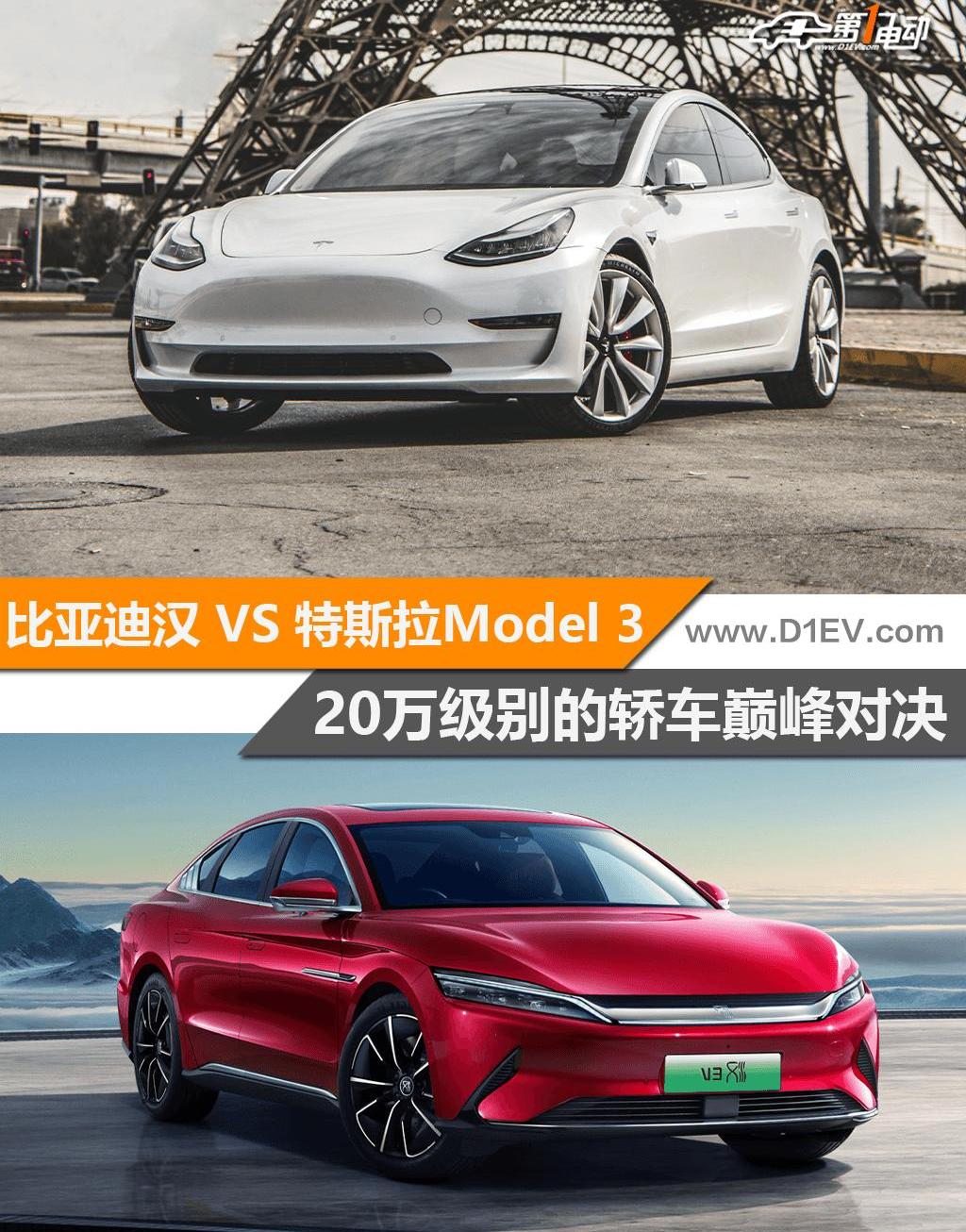Tesla, Han, Model 3, BYD, Tucki