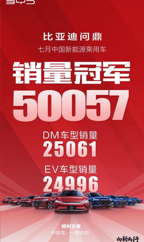 BYD, Han, Volkswagen, Tesla