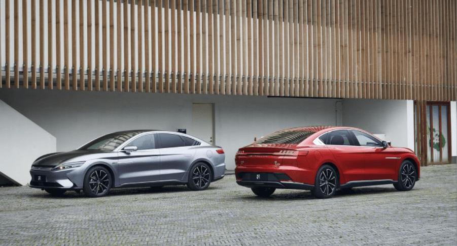 BYD, Han, Volkswagen, Tesla