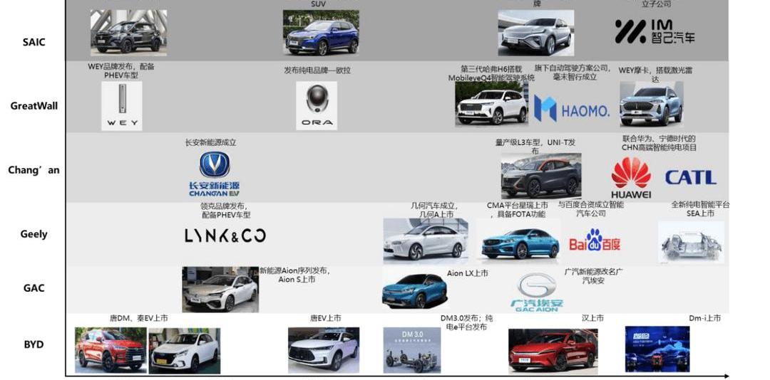 Tesla, Weilai, Tucki, Audi, BMW