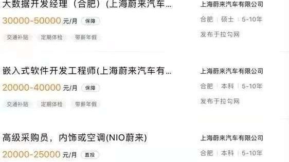 Weilai, Jianghuai, Tesla, Volkswagen and Jinlong