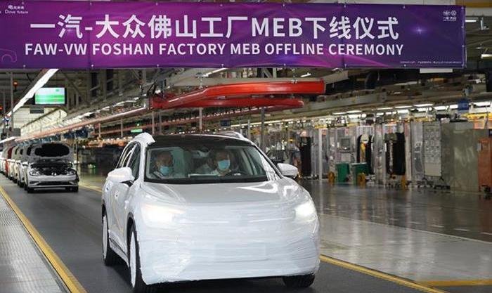 Volkswagen, Tesla, Weilai, FAW and Audi