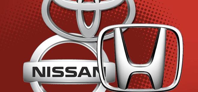 Toyota, Nissan, Honda, BMW, Tesla