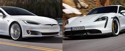 Taycan, Porsche, Tesla, model s, panamera 