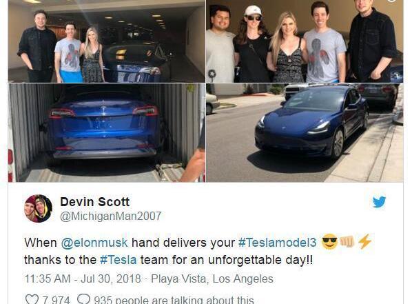 Tesla, Model 3, found