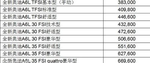 奥迪,奥迪A6,奥迪A6L,大众,一汽