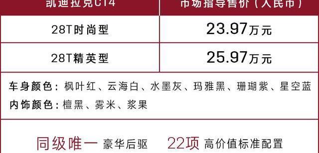 凯迪拉克,凯迪拉克CT4,勇士,理念,天籁