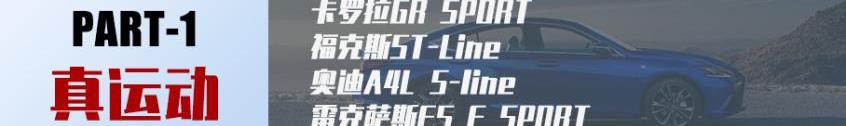 奥迪,福克斯,卡罗拉,雷克萨斯,雷克萨斯ES