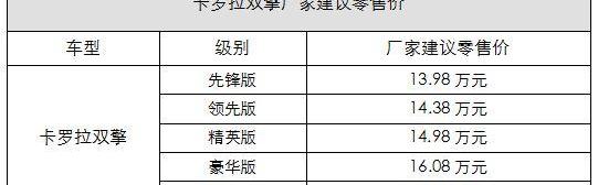 卡罗拉,丰田,一汽