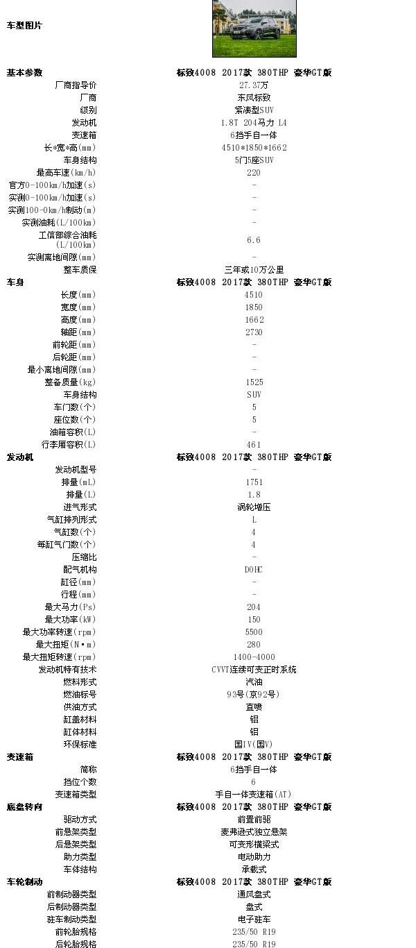 标致,标致4008