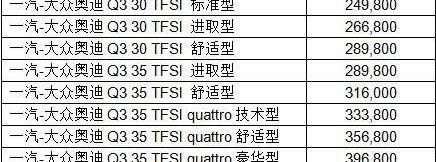 奥迪,奥迪Q3,大众,一汽