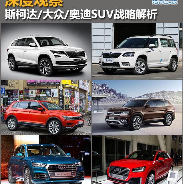 斯柯达,大众,DS,逍客,奥迪