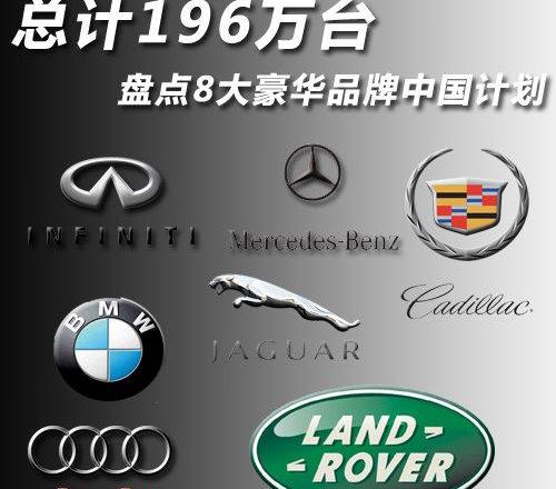 宝马,奥迪,捷豹,英菲尼迪,凯迪拉克