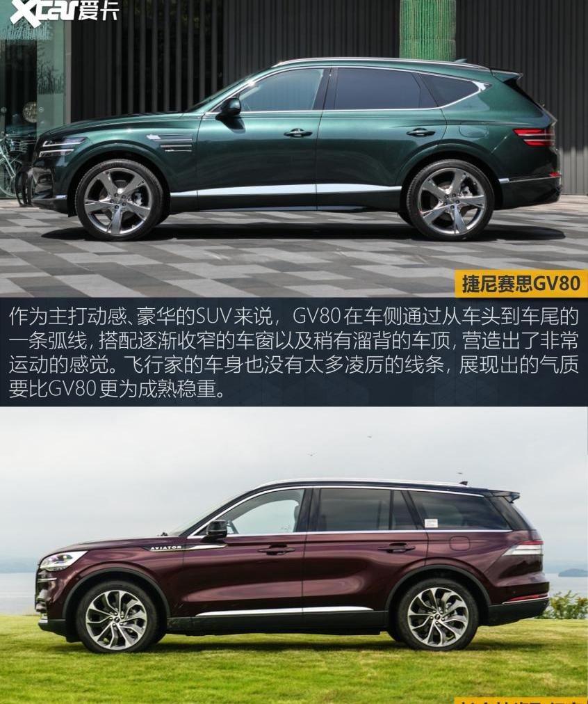 捷尼赛思,捷尼赛思GV80,飞行家,林肯,奥迪