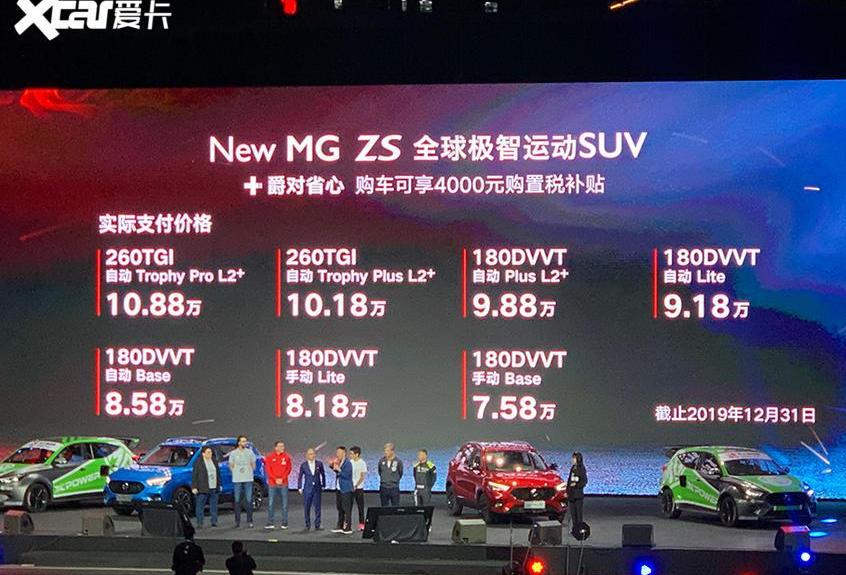 名爵,锐程CC,名爵ZS,长安,斑马