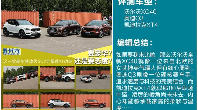 凯迪拉克,奥迪,奥迪Q3,奥迪Q7,凯迪拉克XT4