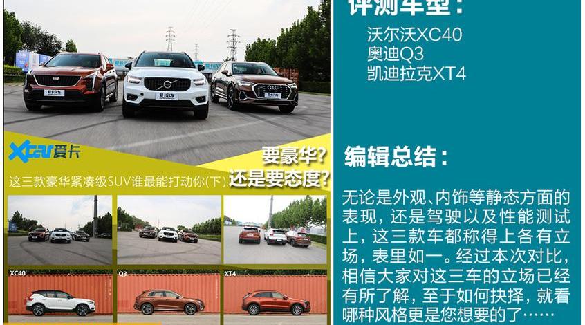 凯迪拉克,奥迪,奥迪Q3,奥迪Q7,凯迪拉克XT4