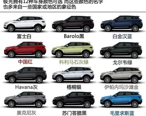 路虎,汉,奥迪,奔驰,宝马