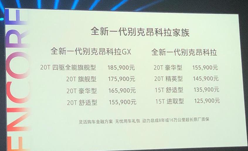 别克,昂科拉,昂科拉GX