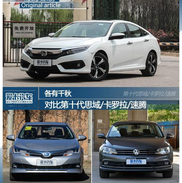思域,卡罗拉,速腾,本田,东风