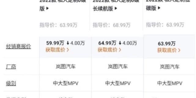 腾势,腾势D9,比亚迪,别克,岚图汽车
