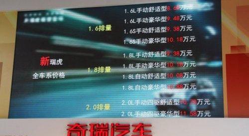 奇瑞,瑞虎3,开瑞,理念,丰田