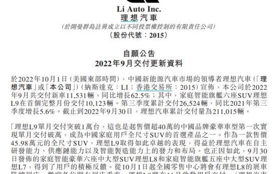 理想汽车,比亚迪,蔚来,小鹏,长城