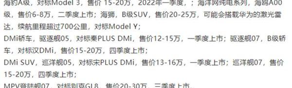 比亚迪,海鸥,海豚,海豹,驱逐舰05