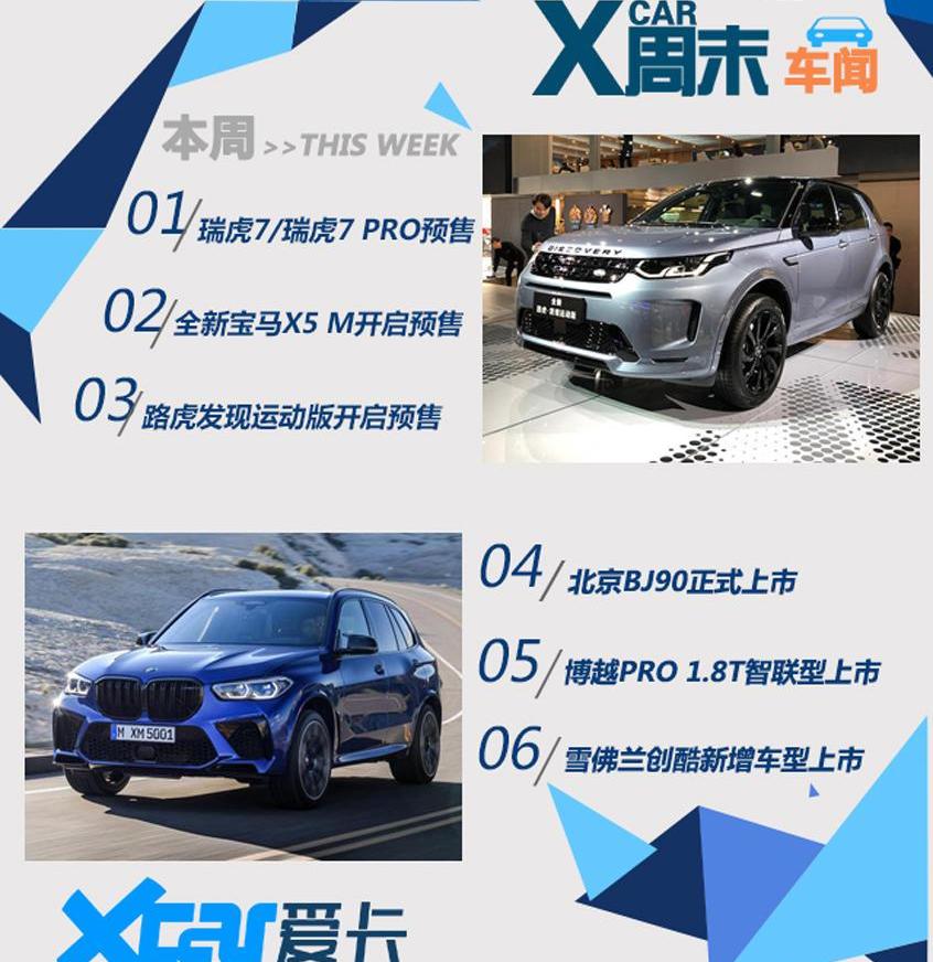 瑞虎7,特斯拉,发现,Model 3,发现运动版