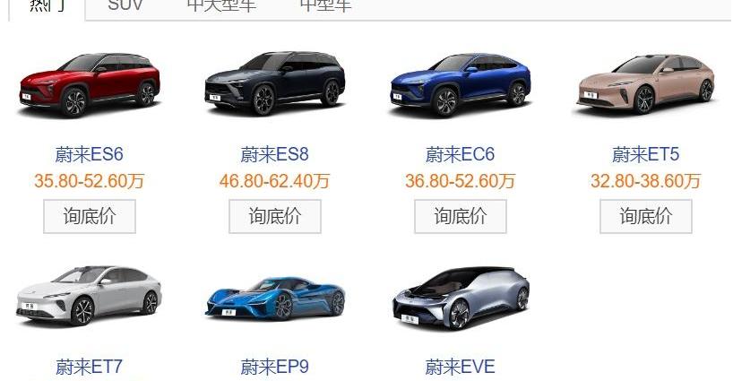 小鹏,蔚来,理想ONE,特斯拉,大众