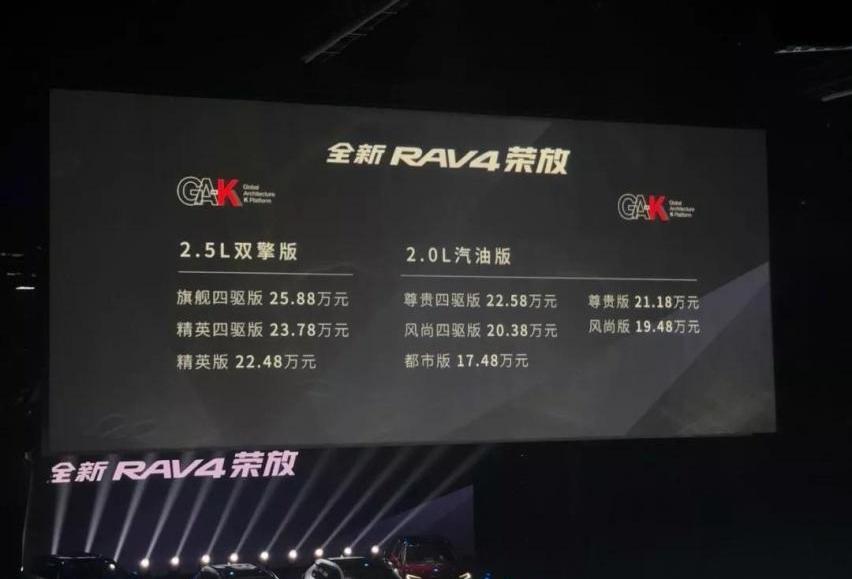 RAV4荣放,丰田,奇骏,一汽,昂扬