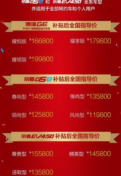 吉利汽车,帝豪,帝豪EV,博瑞,DS