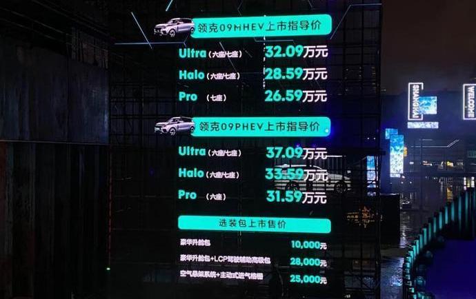 领克,领克09,大众,汉兰达,皇冠