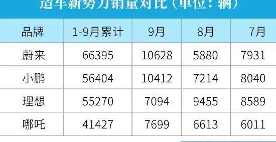 蔚来,小鹏,DS,大众,理想汽车