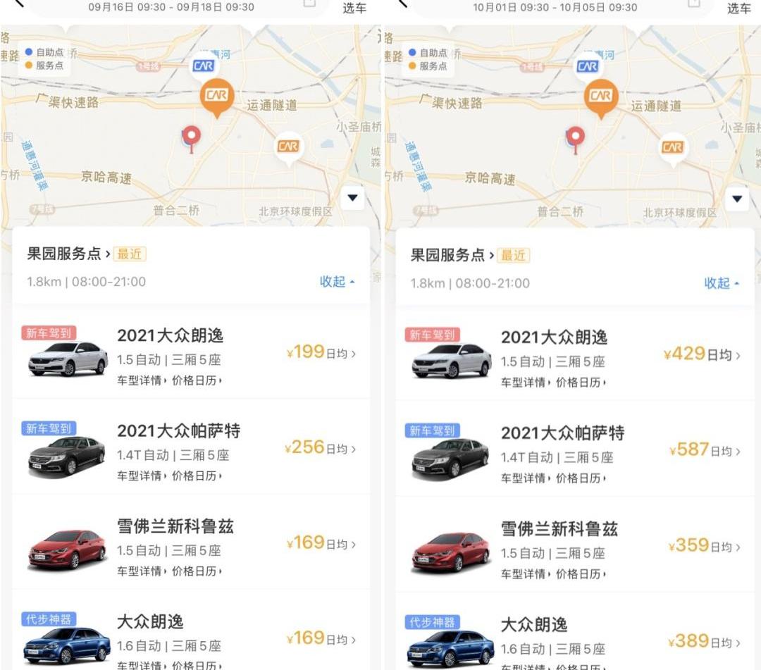 北京,神州,大众,本田,东风