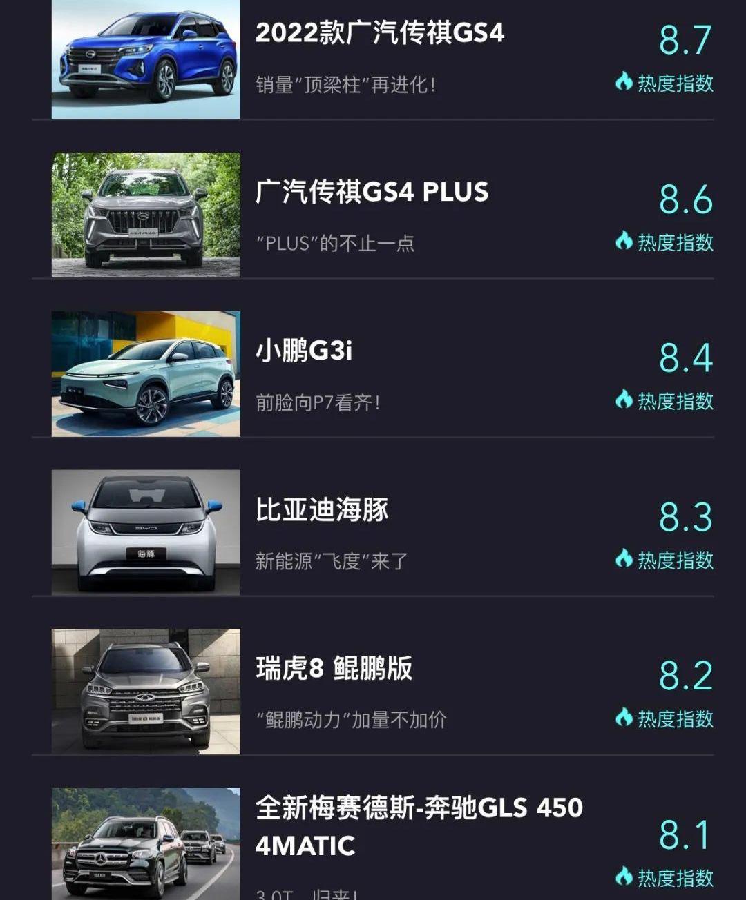 星越L,奥迪,影豹,吉利汽车,广汽传祺