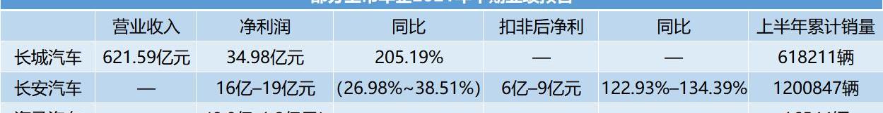 长安,海马,长城,小鹏,欧拉