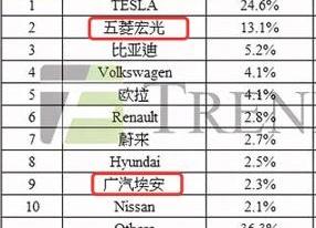 比亚迪,埃安,特斯拉,荣威,汉