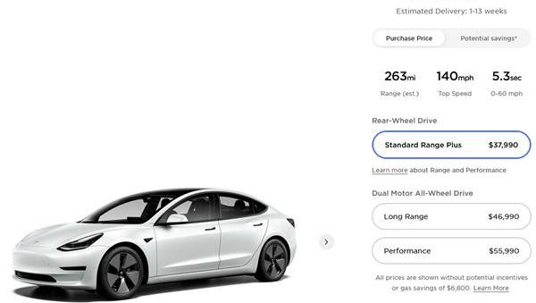 特斯拉,Model 3,Model Y,大众,丰田