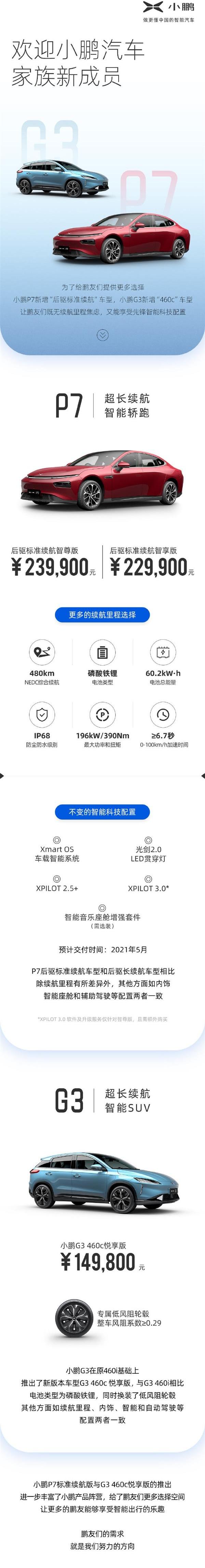 小鹏,小鹏G3,小鹏P7
