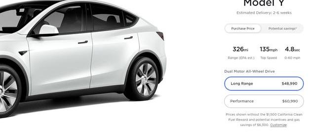 Model Y,特斯拉,Model 3